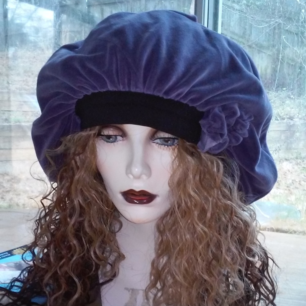 Super Floppy Gypsy Velvet Stevie Nicks Beret